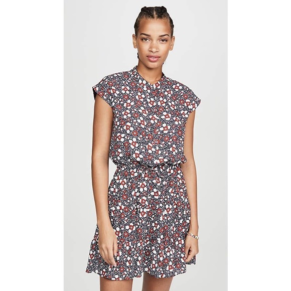 Rebecca Minkoff Size 0 Ollie Dress Fresh Floral Black Multi - Picture 1 of 7